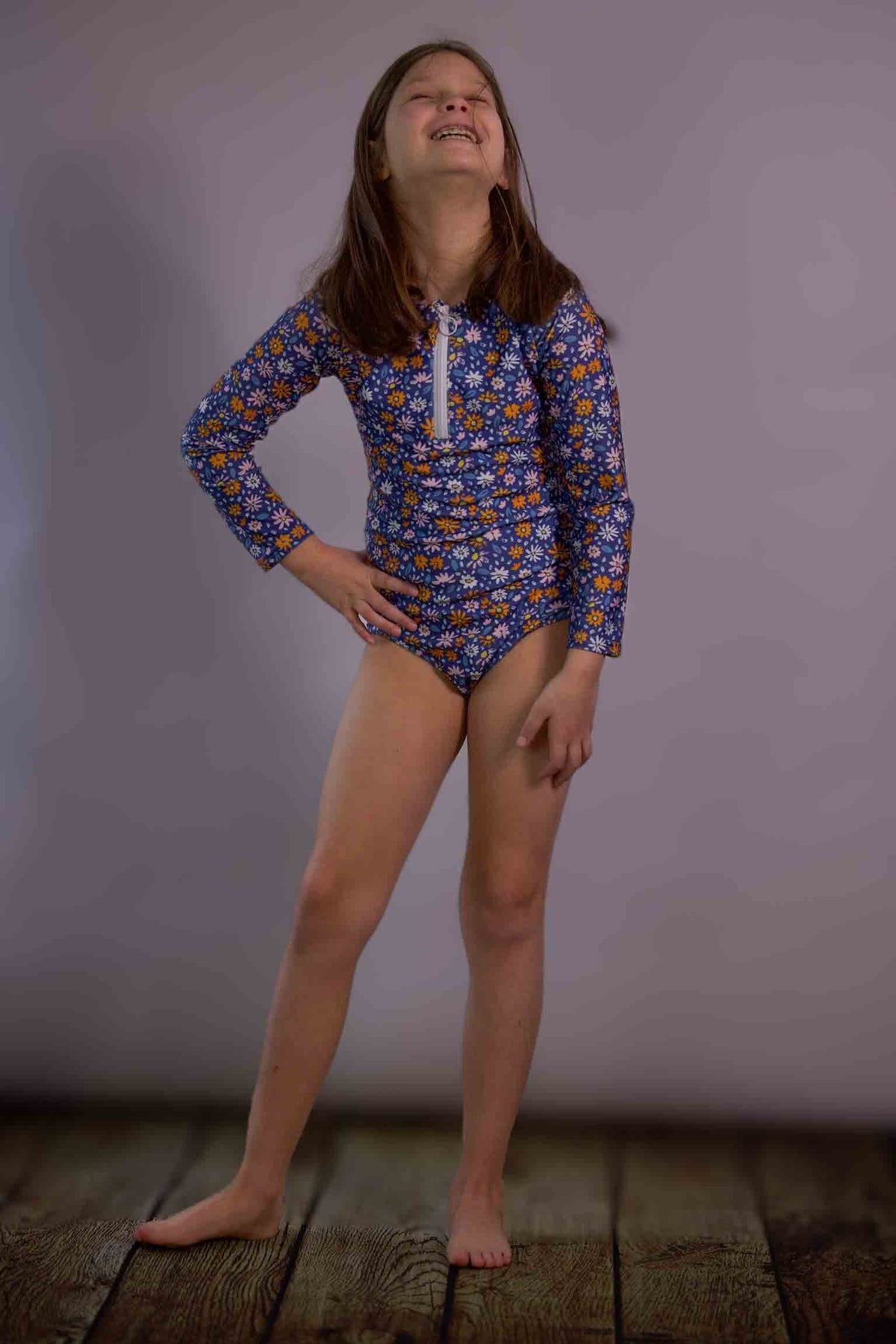 flowers swimsuit by Keep the Littles Wild