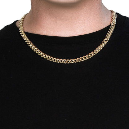 10k Yellow Gold Light Miami Cuban Chain (8.00 mm), Avera Group, view 3