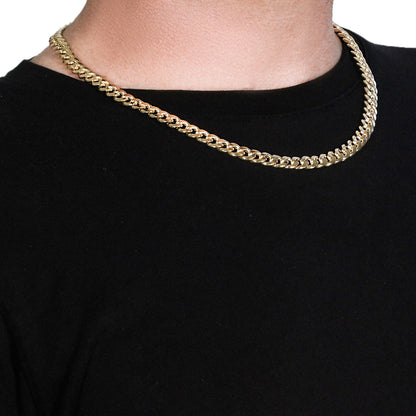 10k Yellow Gold Light Miami Cuban Chain (8.00 mm), Avera Group, view 4