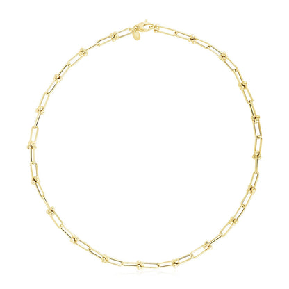 14k yellow gold high polish Jax link chain, 5.90mm by Avera Group, view 2