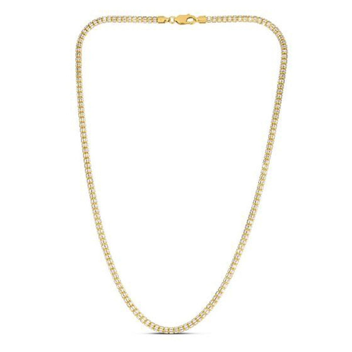 Ice Barrel Chain in 14k Yellow Gold (3.23 mm) by Avera Group