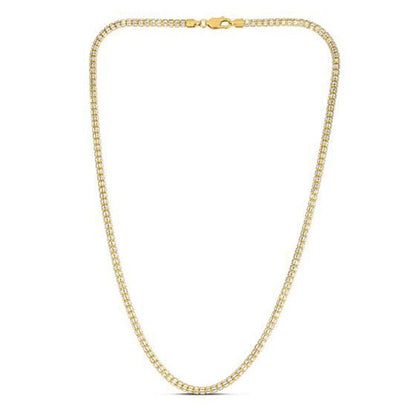 Ice Barrel Chain in 14k Yellow Gold (3.23 mm) by Avera Group