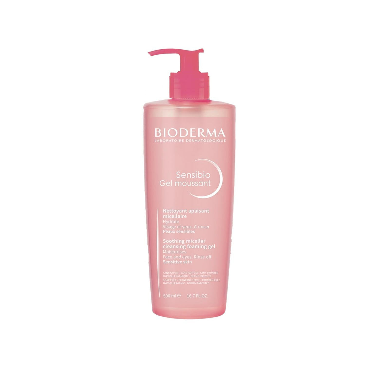 Bioderma Sensibio Foaming Facial Cleansing Gel 500ml - Gentle Sensitive Skin Care by Beauty Care Bag
