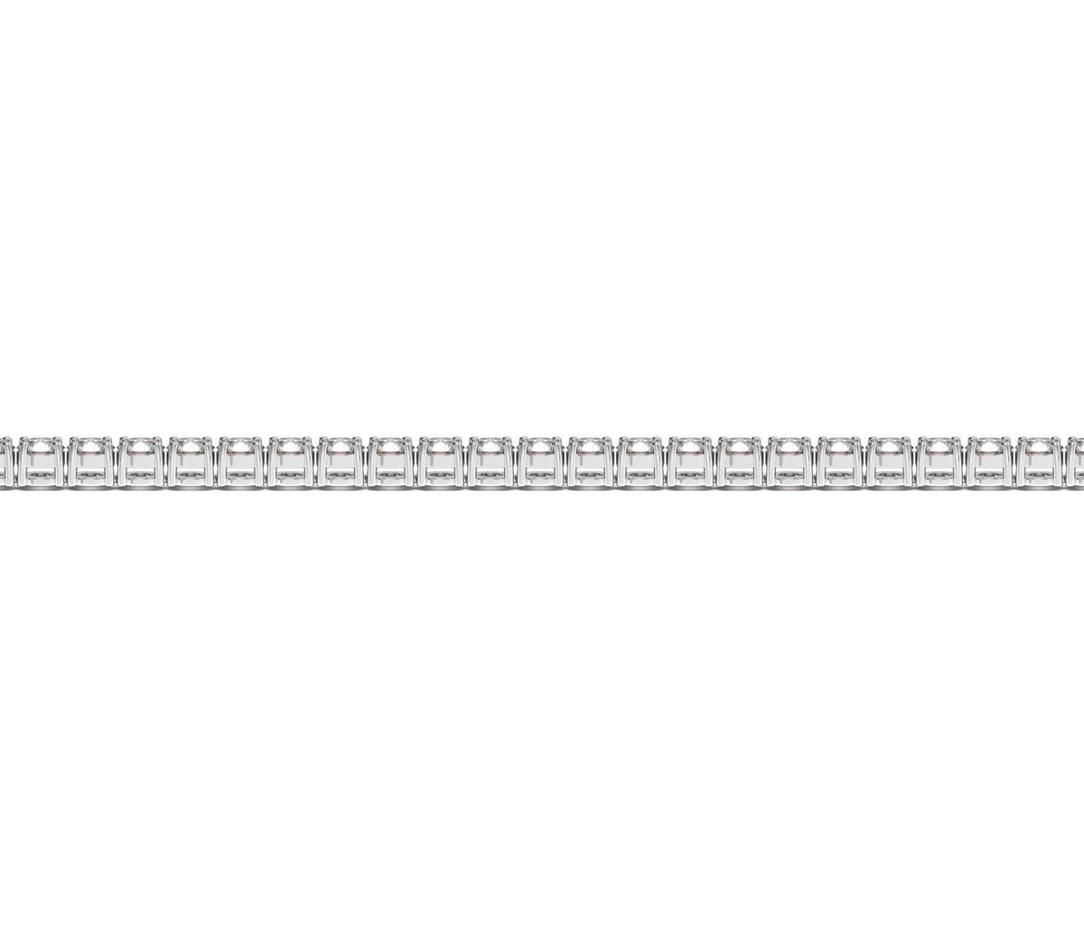 Lab Grown Round Diamond Tennis Bracelet in 14k White Gold (3 cctw F/G VS2/SI1) by Avera Group