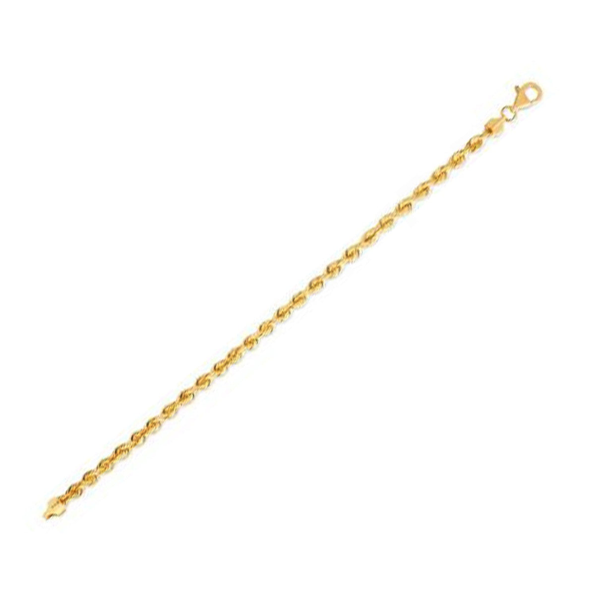14k yellow gold light rope chain, 4.3mm by Avera Group