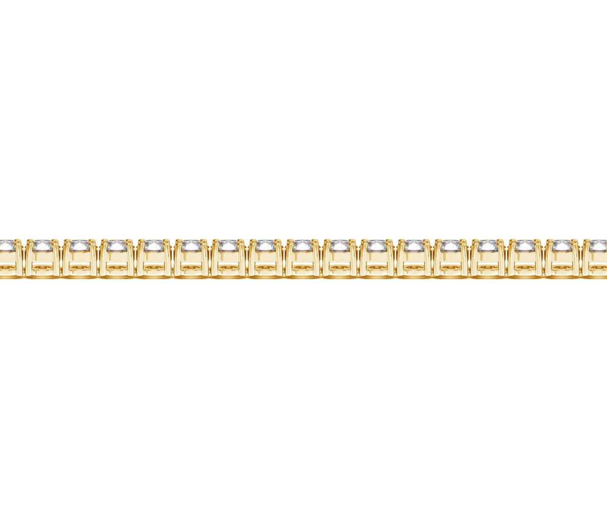 Lab Grown Round Diamond Tennis Bracelet in 14k Yellow Gold (6 cctw F/G VS2/SI1) by Avera Group