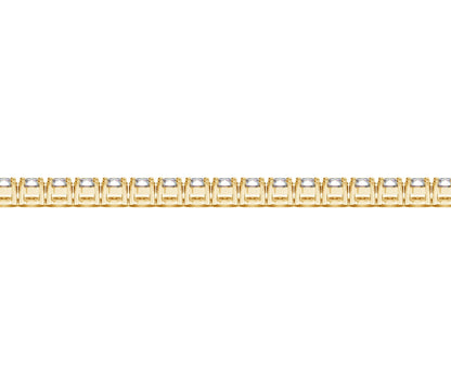 Lab Grown Round Diamond Tennis Bracelet in 14k Yellow Gold (6 cctw F/G VS2/SI1) by Avera Group