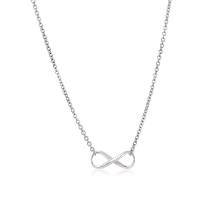 Sterling Silver Infinity Symbol Necklace by Avera Group