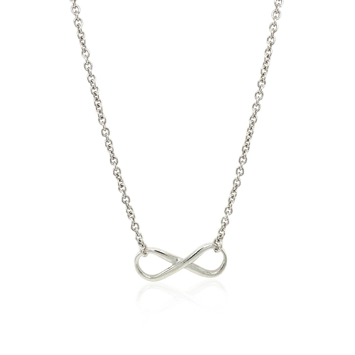 Sterling Silver Infinity Symbol Necklace by Avera Group