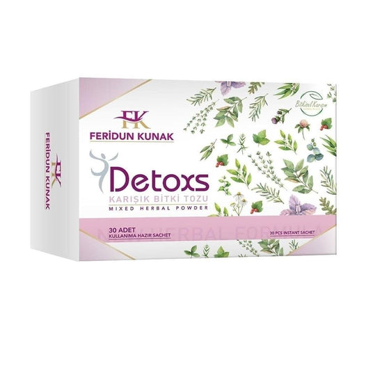 Feridun Kunak Detox Tea Mixed Herb Powder 5G x 30 Count by Beauty Care Bag