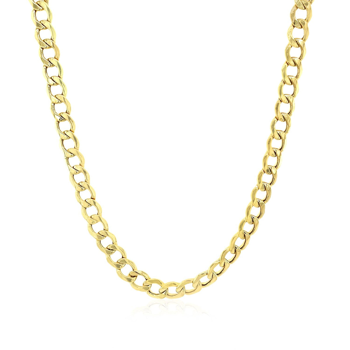 10k Yellow Gold Curb Chain (4.40 mm), Avera Group, view 2