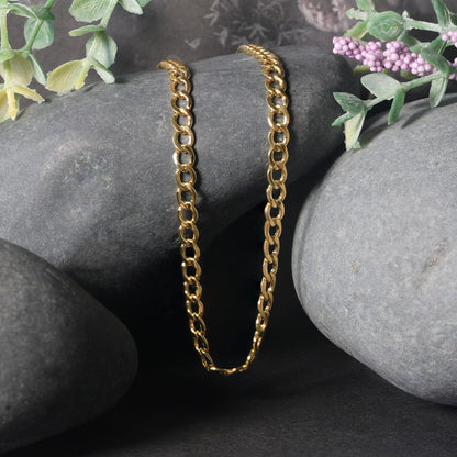 10k Yellow Gold Curb Chain (4.40 mm), Avera Group, view 5