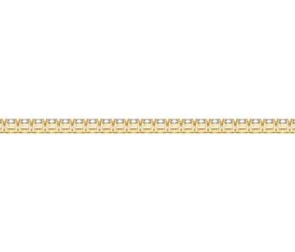 Lab Grown Round Diamond Tennis Bracelet in 14k Yellow Gold (3 cctw F/G VS2/SI1) by Avera Group
