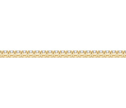 Lab Grown Round Diamond Tennis Bracelet in 14k Yellow Gold (4 cctw F/G VS2/SI1) by Avera Group