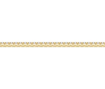 Lab Grown Round Diamond Tennis Bracelet in 14k Yellow Gold (2 cctw F/G VS2/SI1) by Avera Group