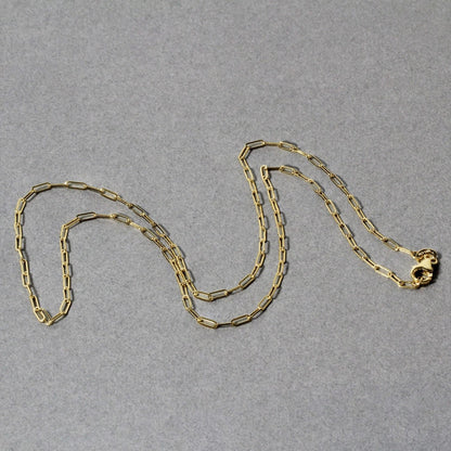 18k yellow gold fine paperclip chain, 1.50mm by Avera Group, view 5