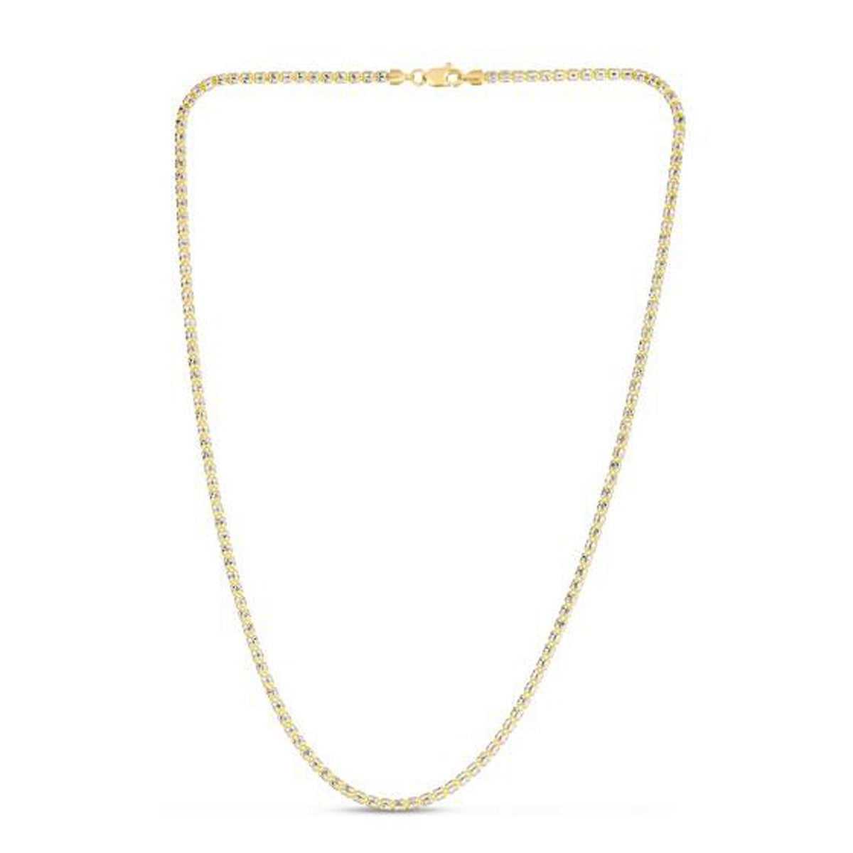 Ice Barrel Chain in 14k Yellow Gold (2.7 mm) by Avera Group