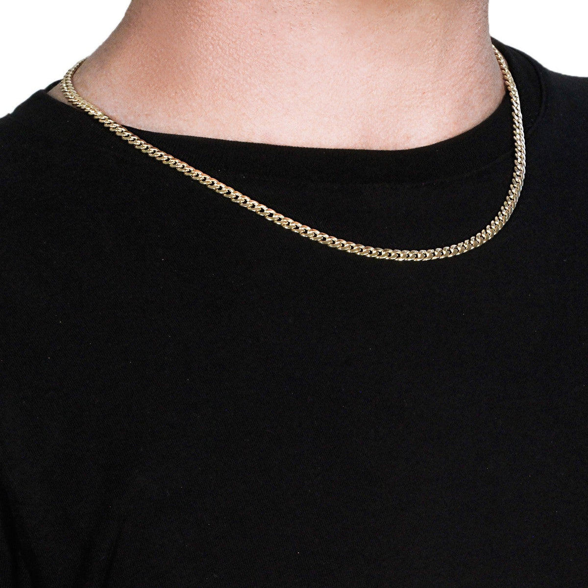 10k Yellow Gold Miami Cuban Semi Solid Chain (4.50 mm), Avera Group, view 4