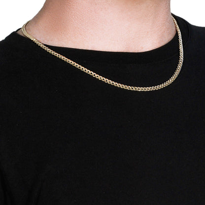 10k Yellow Gold Miami Cuban Semi Solid Chain (4.50 mm), Avera Group, view 4