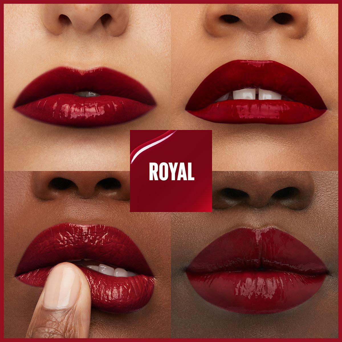 Maybelline New York Super Stay Vinyl Ink Liquid Lipstick - Long-Lasting High Shine Finish, 55 Royal by Beauty Care Bag