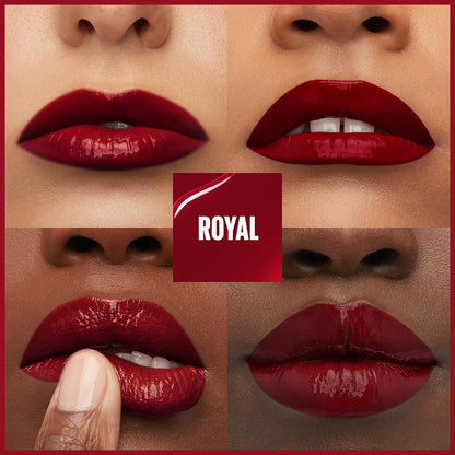 Maybelline New York Super Stay Vinyl Ink Liquid Lipstick - Long-Lasting High Shine Finish, 55 Royal by Beauty Care Bag