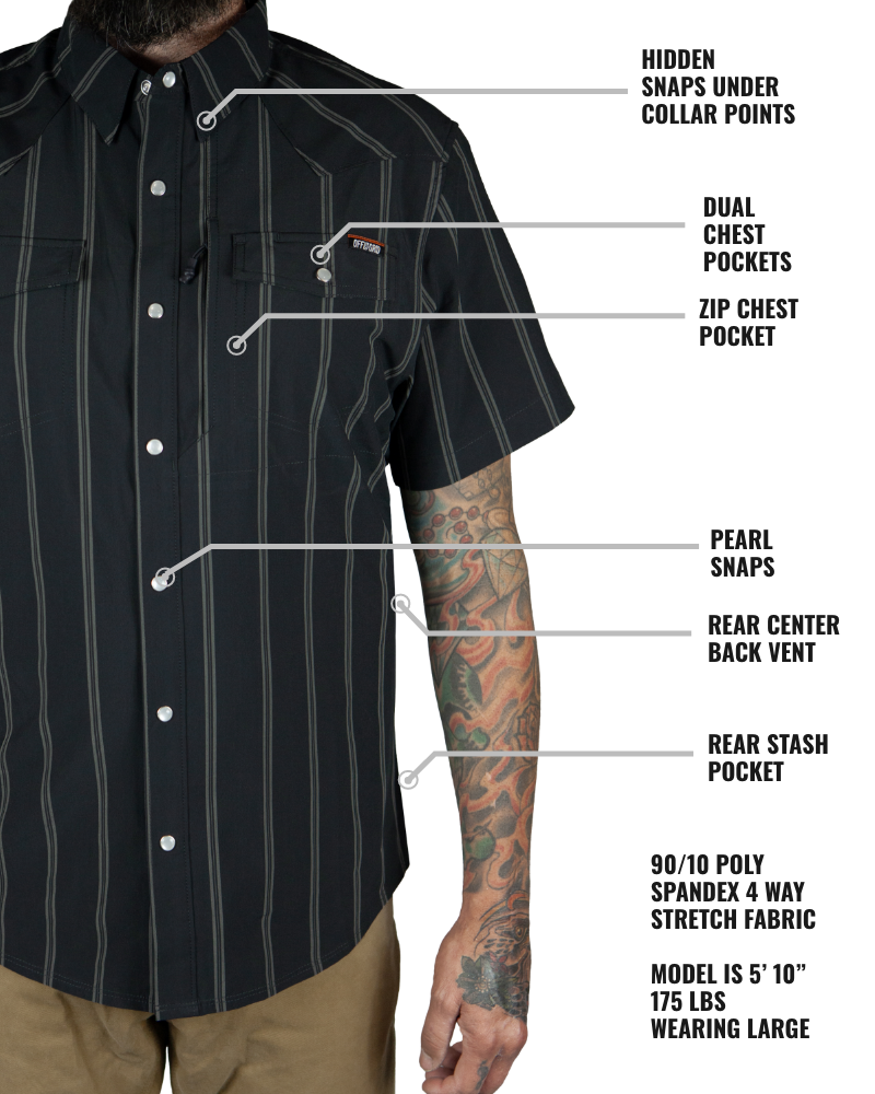 Daryll SS Shirt - Vintage Black by Off The Grid Surplus