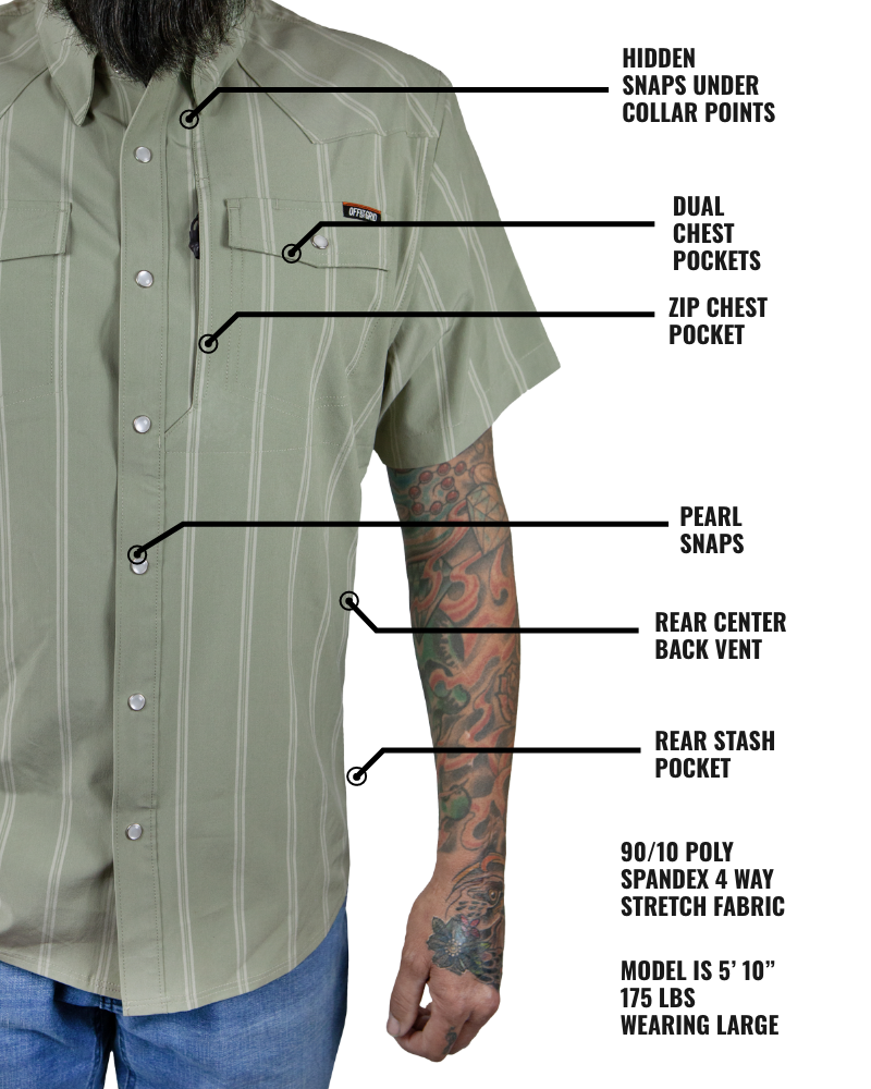 Daryll SS Shirt - Sage Green by Off The Grid Surplus