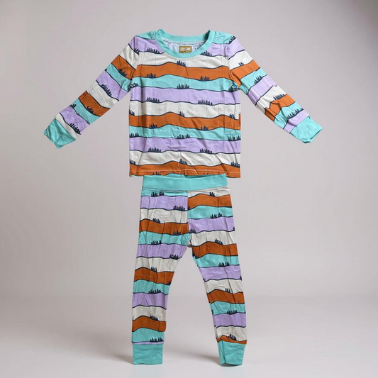 Hills Bamboo PJ Set - Premium Kids Pajamas | Eco-Friendly Sleepwear by Keep the Littles Wild