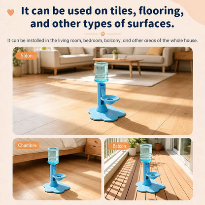 Gravity Cat Water Dispenser, No Electricity, Filter-Free, Adjustable Height Pet Fountain for Cats & Small Dogs by eprolo
