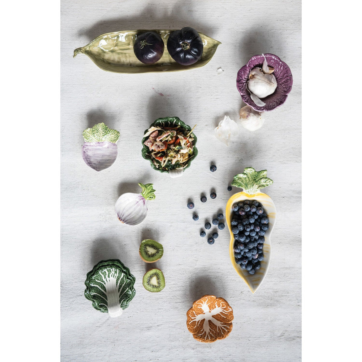 Green Cabbage Nesting Bowls | Set of 4 by Rust & Cinder