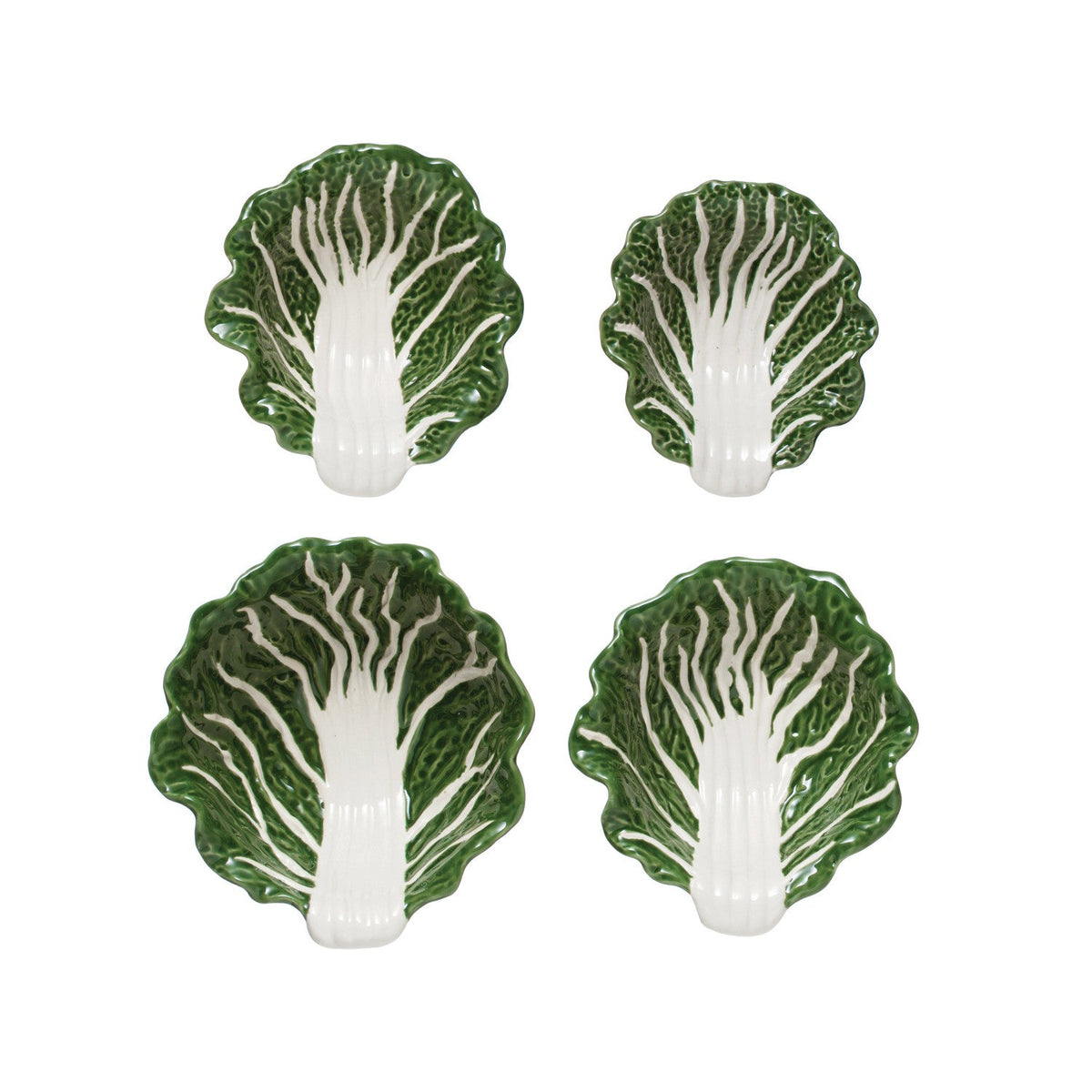 Green Cabbage Nesting Bowls | Set of 4 by Rust & Cinder