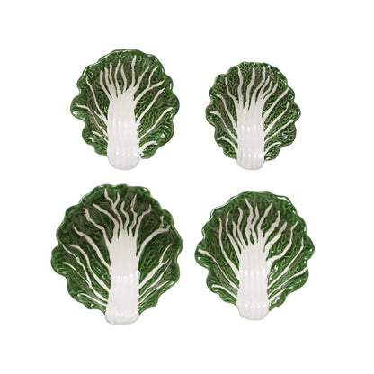 Green Cabbage Nesting Bowls | Set of 4 by Rust & Cinder