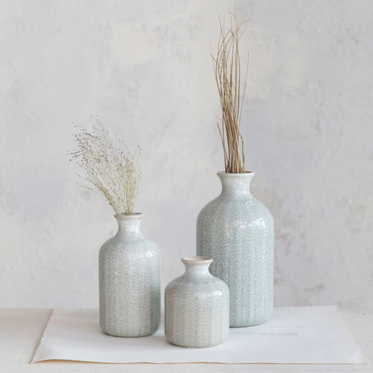 Reactive Glaze Ceramic Bud Vase by Rust & Cinder