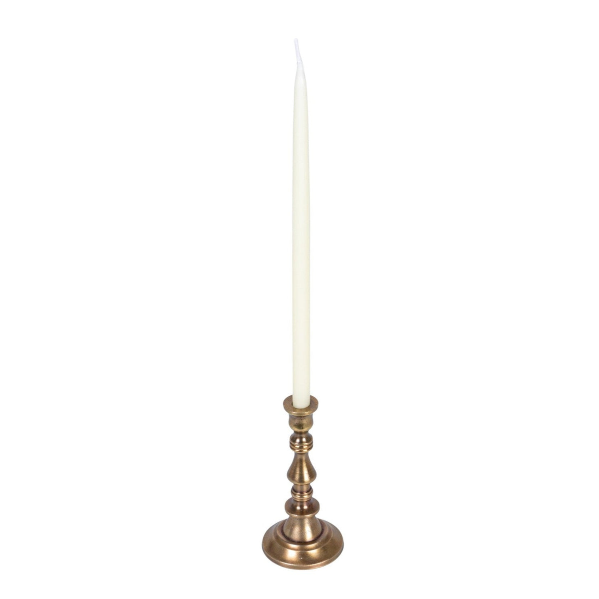 Antique Brass Mini Taper Candle Holder by Rust & Cinder