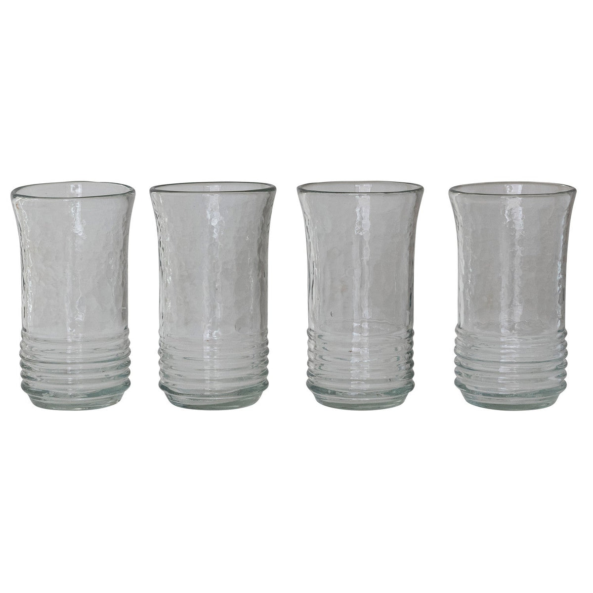 Hand-Blown Ribbed Drinking Glass by Rust & Cinder
