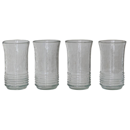 Hand-Blown Ribbed Drinking Glass by Rust & Cinder