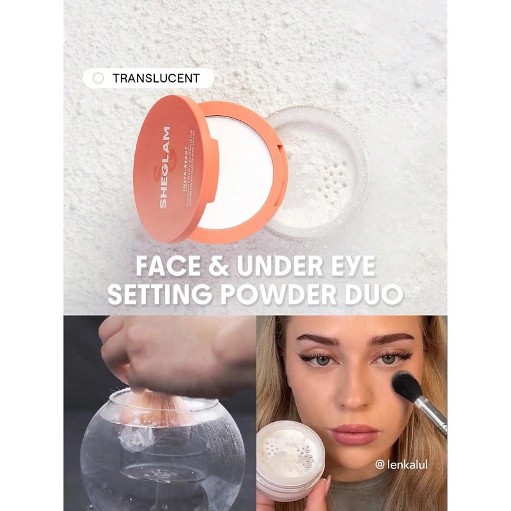 Sheglam Insta Ready Powder Duo Translucent 14g by Beauty Care Bag