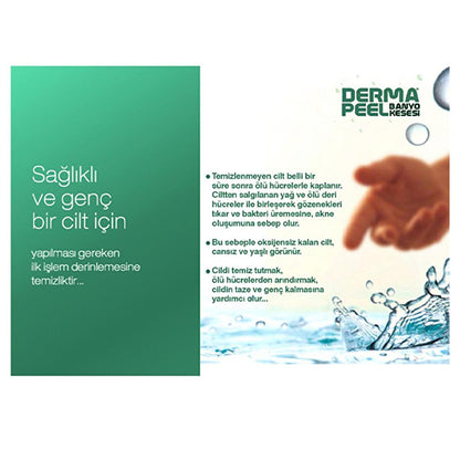 Dermapeel Premium Natural Cellulose Bath Mitt for Sensitive Skin - Gentle Exfoliation & Eco-Friendly by Beauty Care Bag