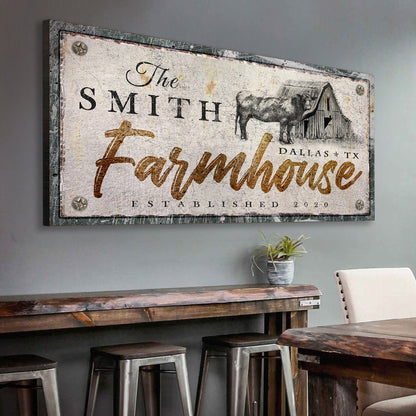 Rustic Farmhouse Sign X by Tailored Canvases