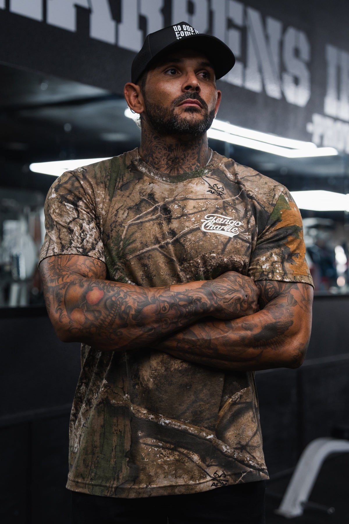 Lift Heavy. Trust God. - Realtree Premium Camo Tee by Tango Charlie Apparel
