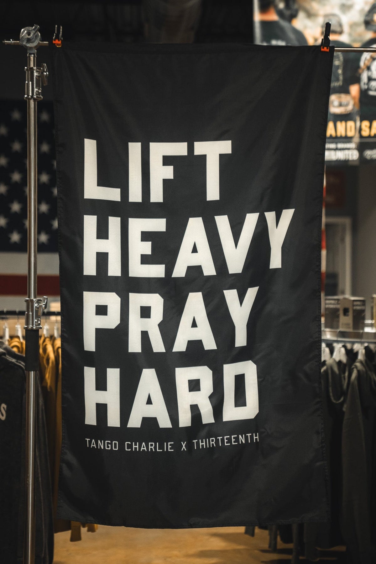 Lift heavy. Pray hard. - Black Flag by Tango Charlie Apparel