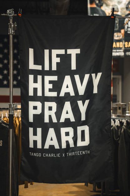 Lift heavy. Pray hard. - Black Flag by Tango Charlie Apparel