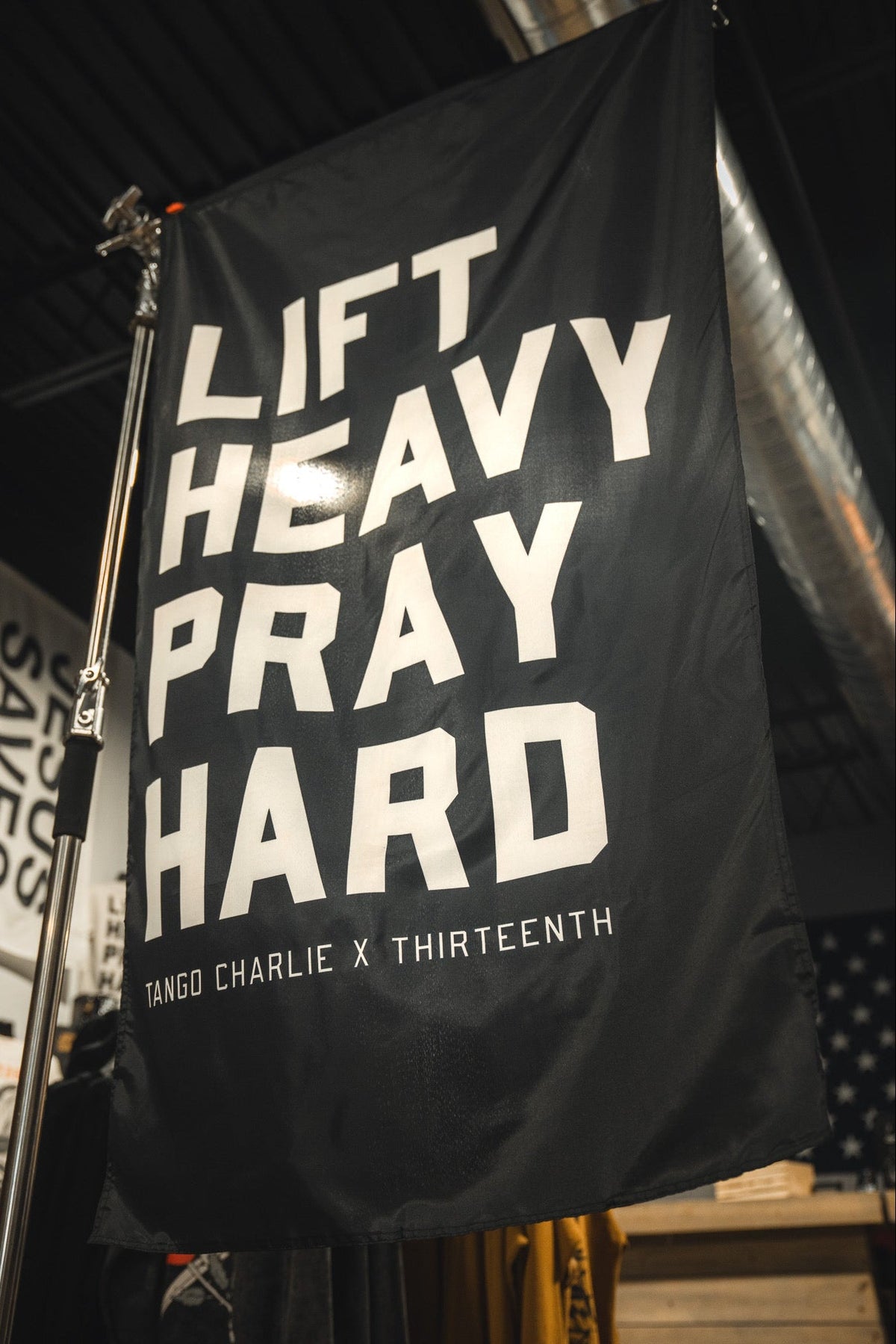 Lift heavy. Pray hard. - Black Flag by Tango Charlie Apparel