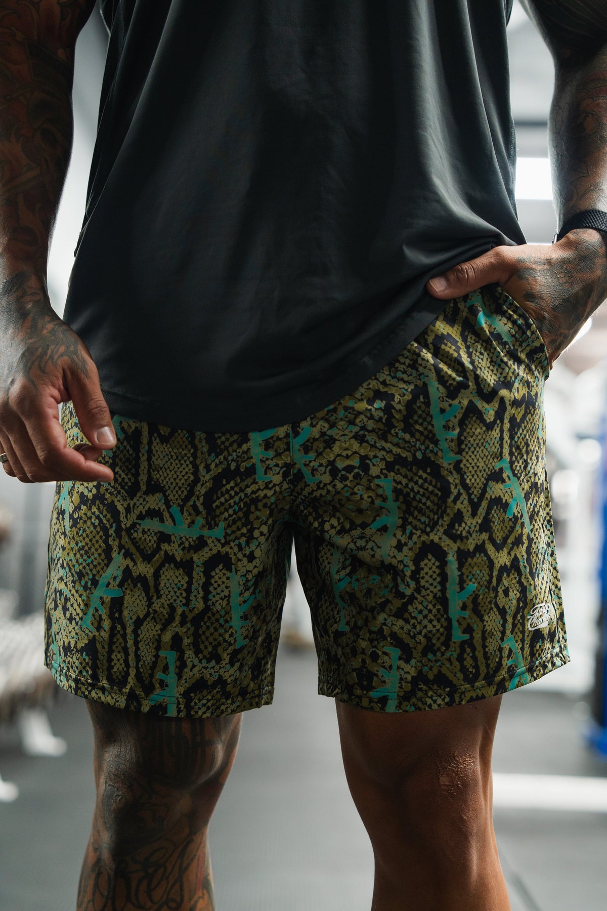 Men's Performance Training Shorts | 5.5"- Lethal Venom by Tango Charlie Apparel