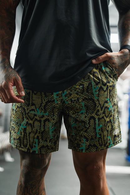 Men's Performance Training Shorts | 5.5"- Lethal Venom by Tango Charlie Apparel