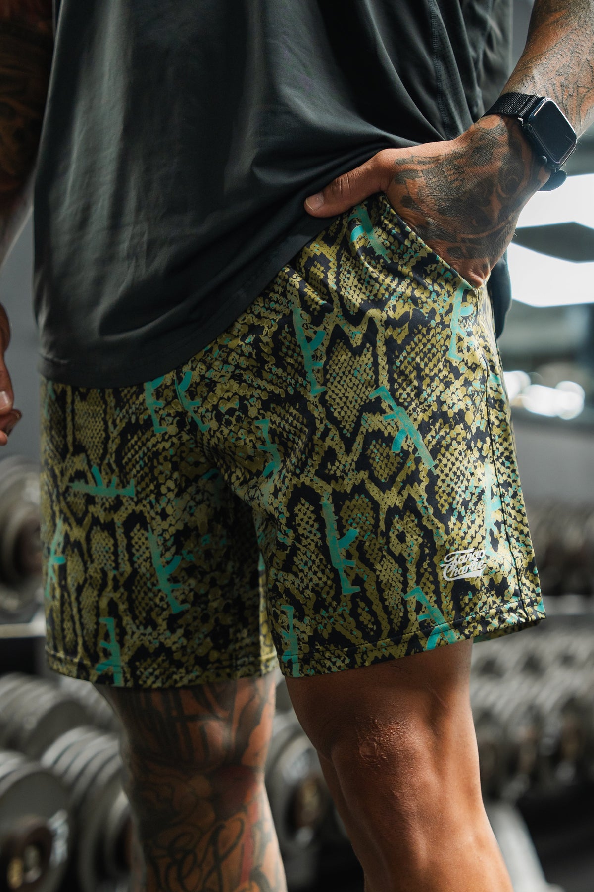 Men's Performance Training Shorts | 5.5"- Lethal Venom by Tango Charlie Apparel