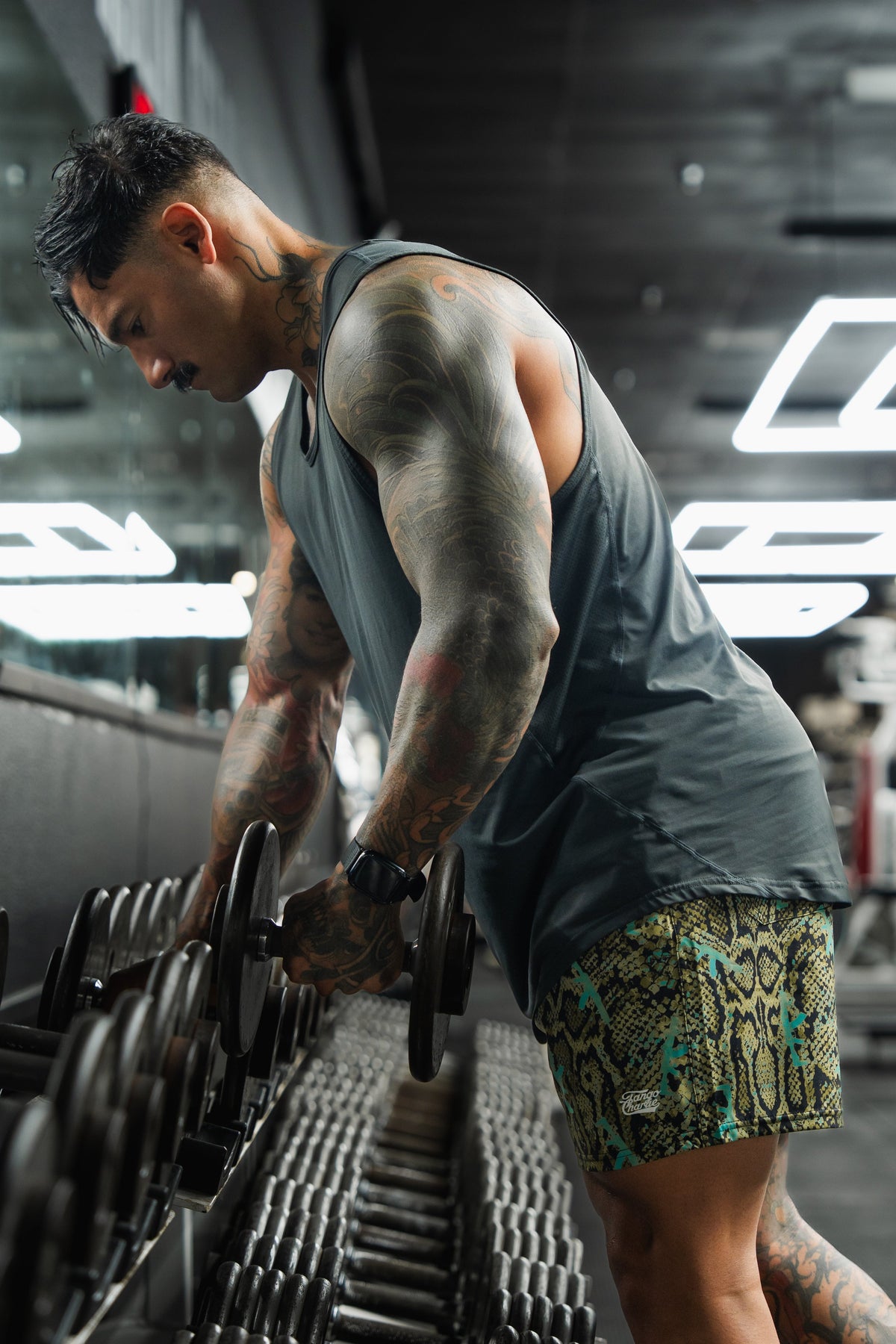 Men's Performance Training Shorts | 5.5"- Lethal Venom by Tango Charlie Apparel