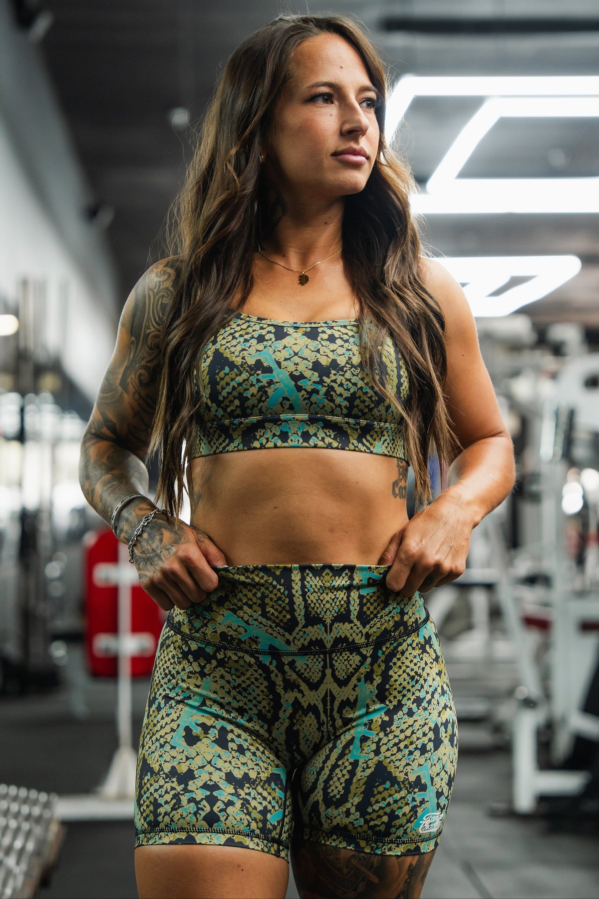 Women's High-Waisted Seamless Front Compression Training Shorts | Lethal Venom by Tango Charlie Apparel
