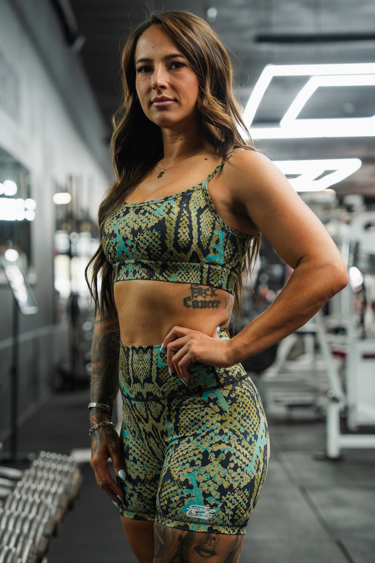 Women's High-Waisted Seamless Front Compression Training Shorts | Lethal Venom by Tango Charlie Apparel