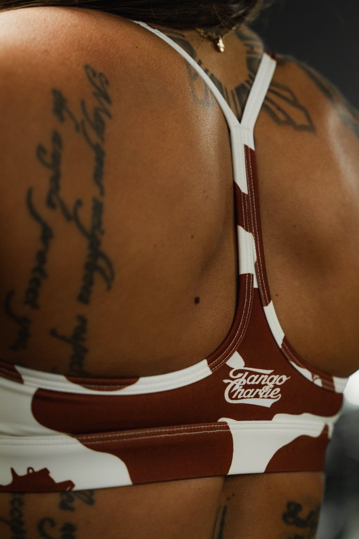 Y-Back Sports Bra | Moo Moo Pew by Tango Charlie Apparel